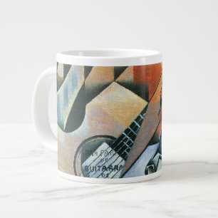 Gitaar (Banjo) en Bril, Juan Gris, Vintage Kunst Grote Koffiekop