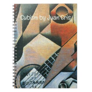 Gitaar (Banjo) en Bril, Juan Gris, Vintage Kunst Notitieboek
