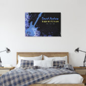 Gitaar Bar Mitzvah Inloggen Memory Board Canvas Afdruk (Insitu (Slaapkamer))