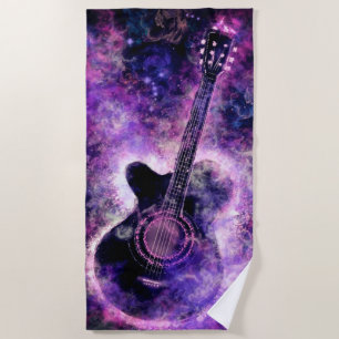 Gitaar Beach handdoek uw muziek
