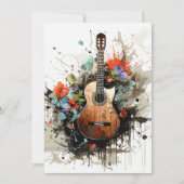 gitaar bedankkaart (Voorkant)