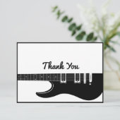 gitaar bedankkaart (Staand voorkant)