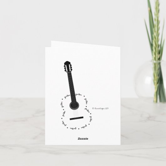 Gitaar Bedankt Opmerking (Achterkant)