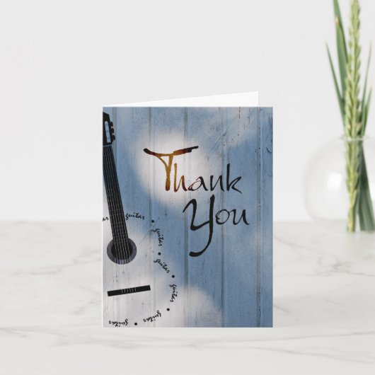 Gitaar Bedankt Opmerking (Voorkant)