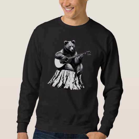 Gitaar Beer – Wilderness Gitarist Sweatshirt (Voorkant)