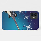 gitaar - blauw Case-Mate iPhone case (Achterkant (horizontaal))