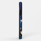 gitaar - blauw Case-Mate iPhone case (Achterkant/rechts)