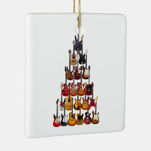 Gitaar Boom Kerstmis Light Rock Muziek Keramisch Ornament (Rechts)