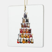 Gitaar Boom Kerstmis Light Rock Muziek Keramisch Ornament (Links)