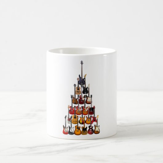 Gitaar Boom Kerstmis Light Rock Muziek Koffiemok (Center)