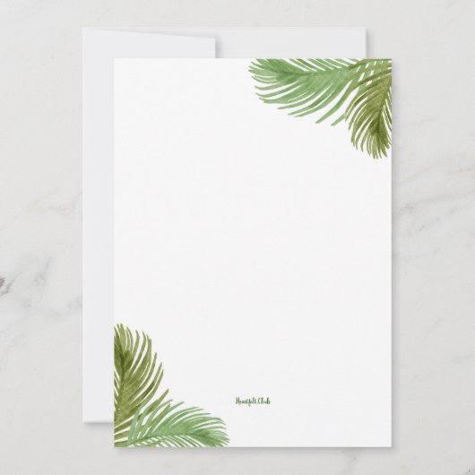 Gitaar Botanisch Kaart (Achterkant)