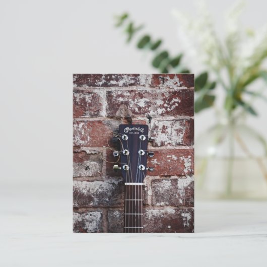 gitaar briefkaart (Staand voorkant)