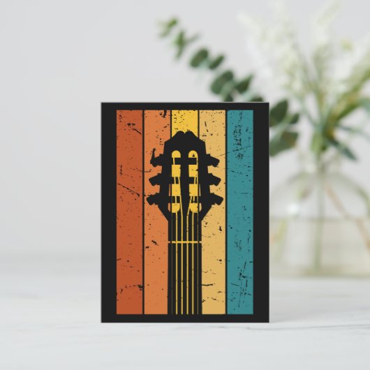  gitaar briefkaart (Staand voorkant)
