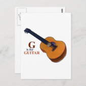 gitaar briefkaart (Voorkant / Achterkant)