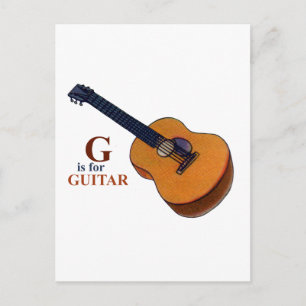 gitaar briefkaart
