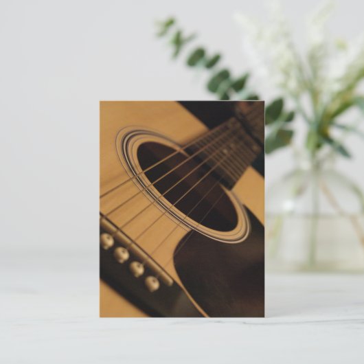 gitaar briefkaart (Staand voorkant)