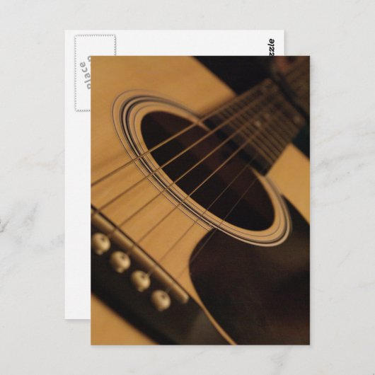 gitaar briefkaart (Voorkant / Achterkant)