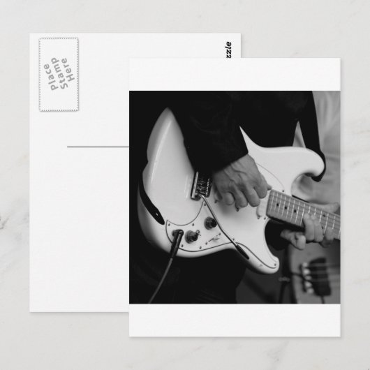 gitaar briefkaart (Voorkant / Achterkant)
