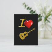 gitaar briefkaart (Staand voorkant)