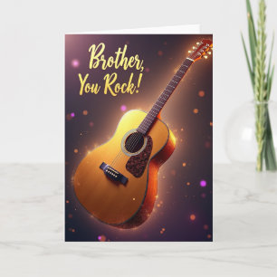 Gitaar Broeder Je Bent Super Kaart