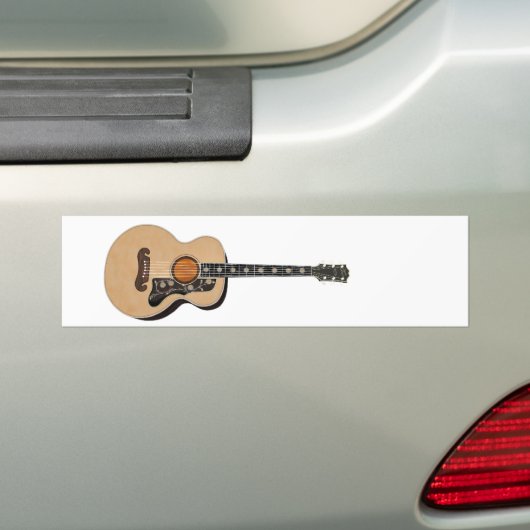 gitaar bumpersticker (Op auto)