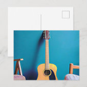 Gitaar cadeaus briefkaart (Voorkant / Achterkant)