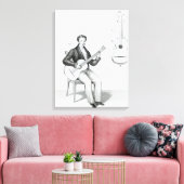gitaar canvas afdruk (Insitu (Woonkamer))