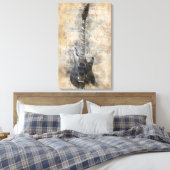 gitaar canvas afdruk (Insitu (Slaapkamer))