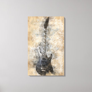 gitaar canvas afdruk