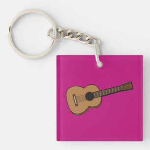 Gitaar Cartoon Sleutelhanger