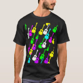 Gitaar Collage Multicolor T-shirt (Voorkant)