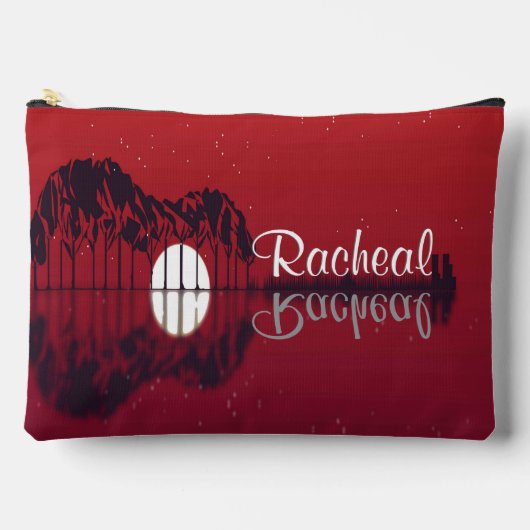 Gitaar Cover Red w Aangepaste naam Etui (Voorkant)