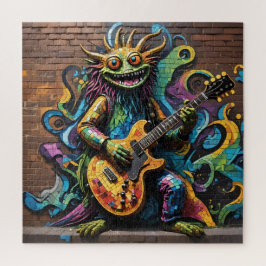 Gitaar Creature Rainbow Graffiti Puzzel