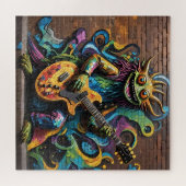 Gitaar Creature Rainbow Graffiti Puzzel Legpuzzel (Horizontaal)