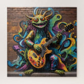 Gitaar Creature Rainbow Graffiti Puzzel Legpuzzel (Verticaal)