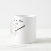 Gitaar Custom Wedding Mok Gitarist (Voorkant links)