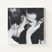 Gitaar Diamond Hart Zwart Foto Bruiloft Gast Notitieboek (Achterkant)