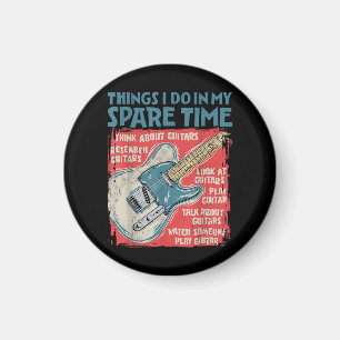 Gitaar Dingen die ik doe in mijn vrije tijd Grappi Magneet