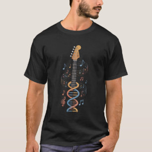 Gitaar DNA Elektrische Gitaar Muzieknoten Muzikant T-shirt