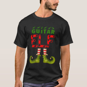 Gitaar Elf Grappige Groep Matching Familie Pyjama' T-shirt