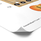 Gitaar en basgitaar Fretboard Praktijk Poster (Hoek)