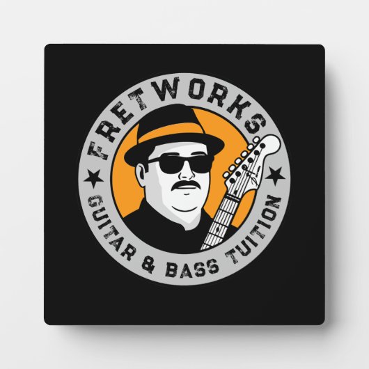 Gitaar- en baslessen - Fret Works Fotoplaat (Voorkant)