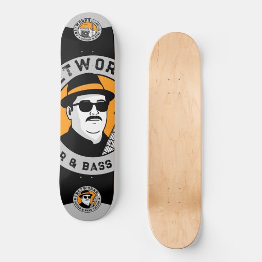 Gitaar- en baslessen - Fret Works Persoonlijk Skateboard (Voorkant)