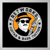 Gitaar- en baslessen - Fret Works Poster (Voorkant)