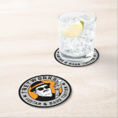 Gitaar- en baslessen - Fret Works Ronde Kartonnen Onderzetter (Insitu)