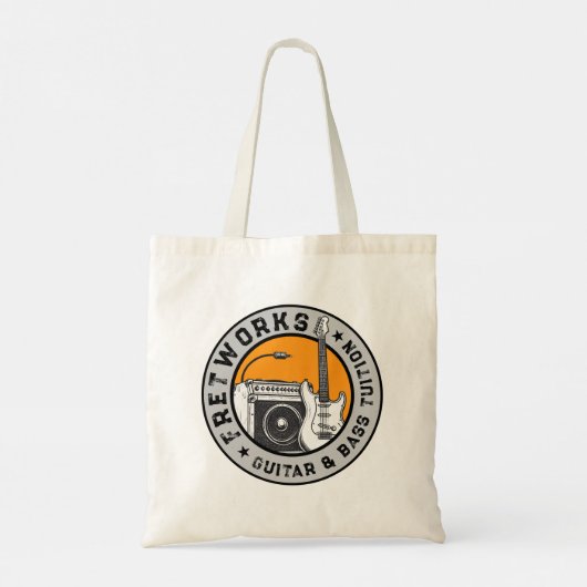 Gitaar- en baslessen - Fret Works Tote Bag (Achterkant)