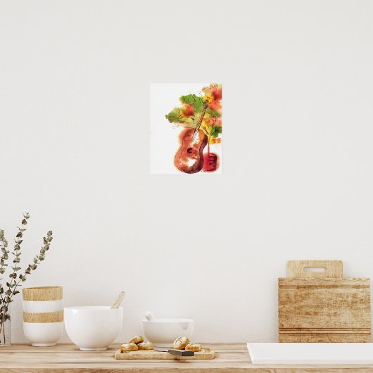 gitaar en boom poster (Keuken)