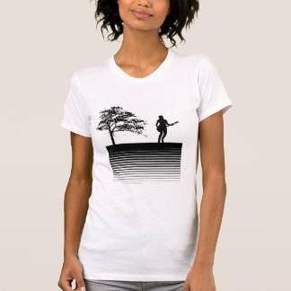 gitaar en boom t-shirt