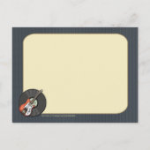 gitaar en Briefkaart voor microfoon (Achterkant)