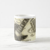 gitaar en microfoon koffiemok (Center)